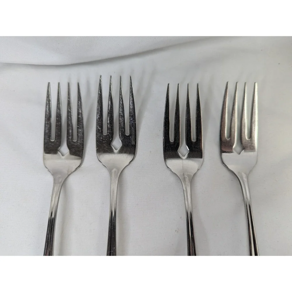 Oneida Gala‎ Impulse Salad Forks Lot of 4